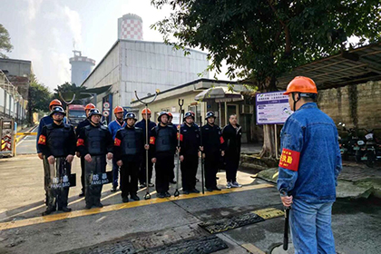 6686体育股份公司开展反恐防暴实战演练