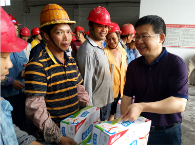 6686体育股份公司总经理助理陈伟一行深入南宁基地调研