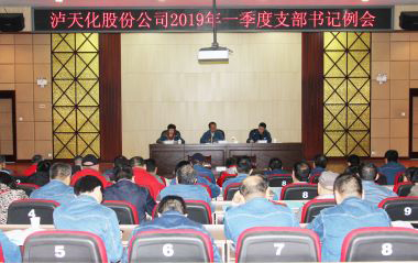 6686体育股份公司召开2019年一季度支部书记例会