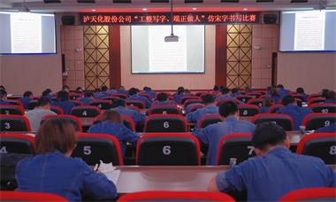 6686体育股份公司团委举行仿宋字书写比赛