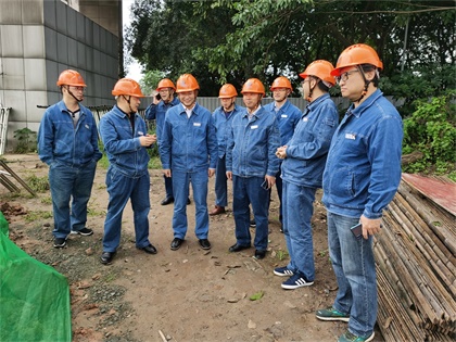 6686体育股份公司领导深入施工项目和生产现场检查指导工作