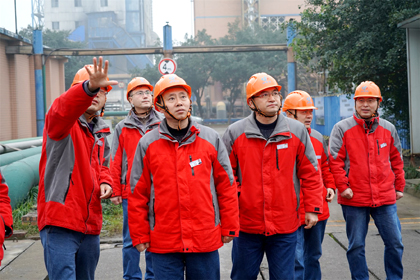 6686体育股份公司党委书记、董事长廖廷君一行深入现场检查指导工作