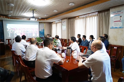 6686体育股份公司领导班子和各基层党组织集体收看庆祝中国共产党成立100周年大会