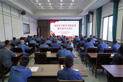 6686体育股份公司党委书记、董事长廖廷君讲专题党课