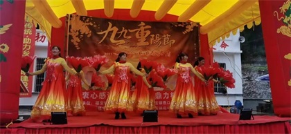 6686体育股份公司赞助福宝镇天堂坝社区开展重阳节活动