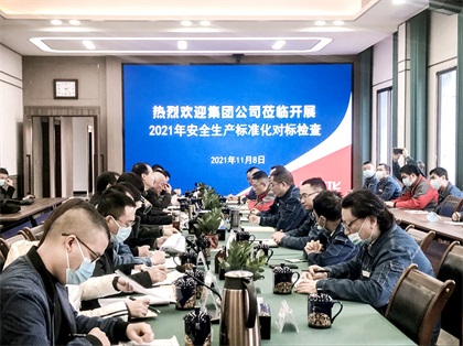 6686体育集团来我公司开展安全生产标准化对标检查