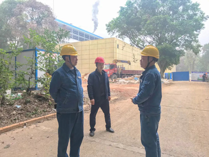 6686体育股份公司党委书记、董事长廖廷君督导重点项目建设工作