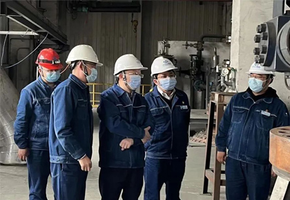 6686体育集团公司常务副总经理傅利才一行莅临和宁公司检查调研