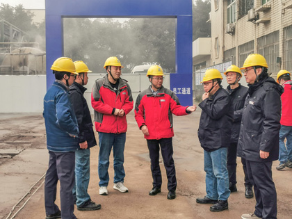 6686体育股份公司总经理赵永清开展大气污染防治常态化控制措施检查
