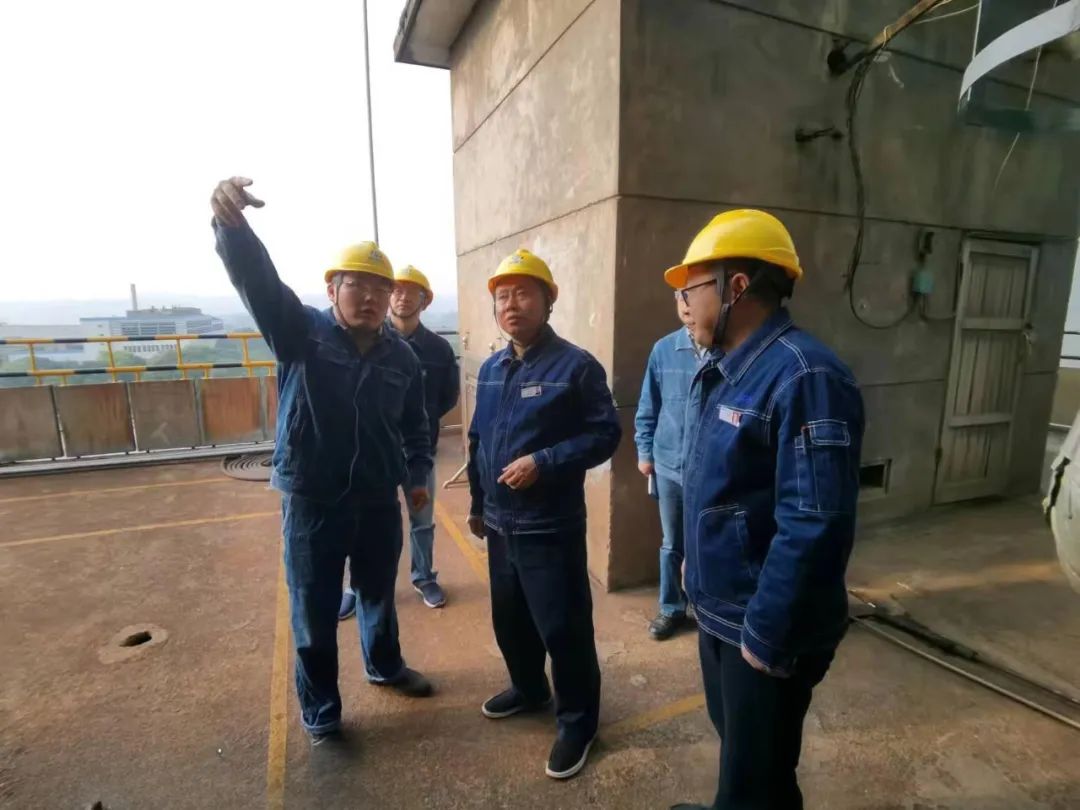 6686体育股份公司党委书记、董事长廖廷君一行深入尿素现场检查指导工作