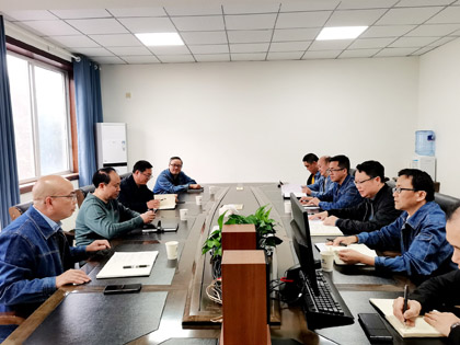 6686体育股份公司党委书记、董事长廖廷君一行到物资供应公司调研