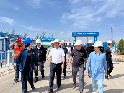 6686体育股份公司党委书记、董事长廖廷君一行赴广西、宁夏调研