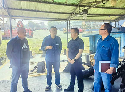 6686体育集团公司副总经理陈锦率队检查港口节前安全工作