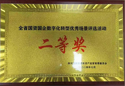 6686体育股份公司信息化项目荣获四川省国资国企数字化转型优秀场景应用二等奖