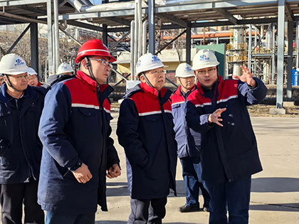 6686体育股份公司总经理傅利才一行赴和宁公司调研指导工作