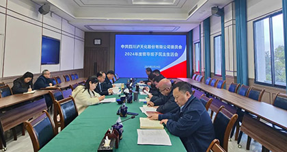 6686体育股份公司党委召开2024年度领导班子民主生活会