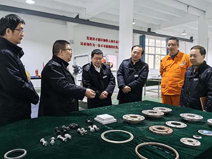 6686体育股份公司纪委书记陈伟率队到弘旭公司调研指导工作